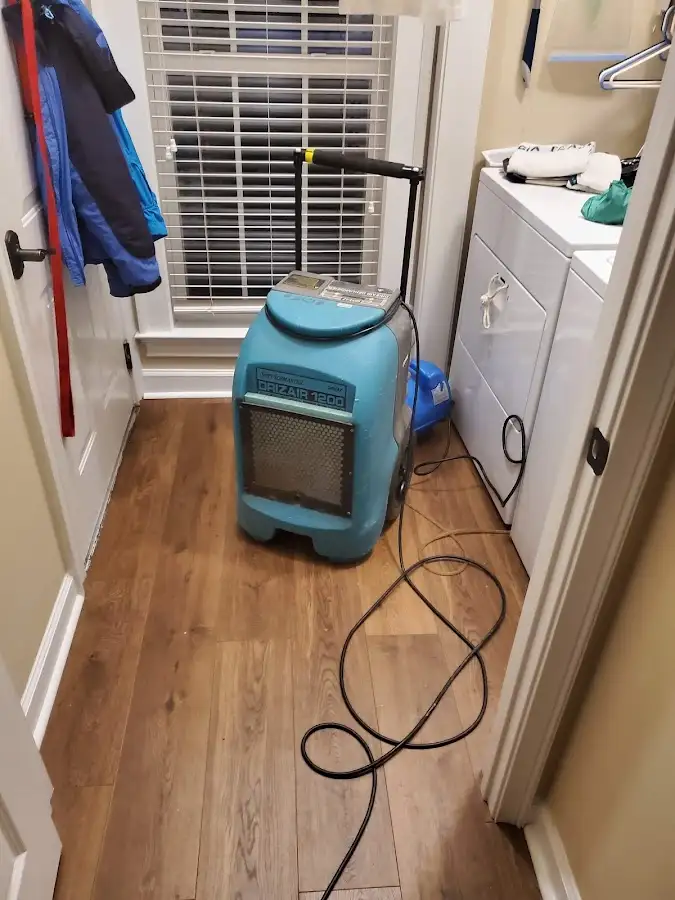 Commercial dehumidifier deployed for Flood Damage Cleanup in Benicia